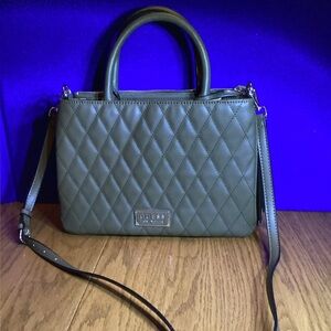 Guess Green Quilted Satchel and Crossbody